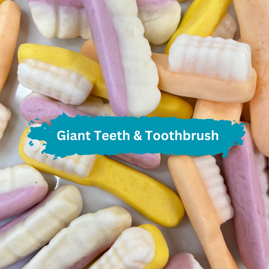 Giant Teeth & Toothbrush